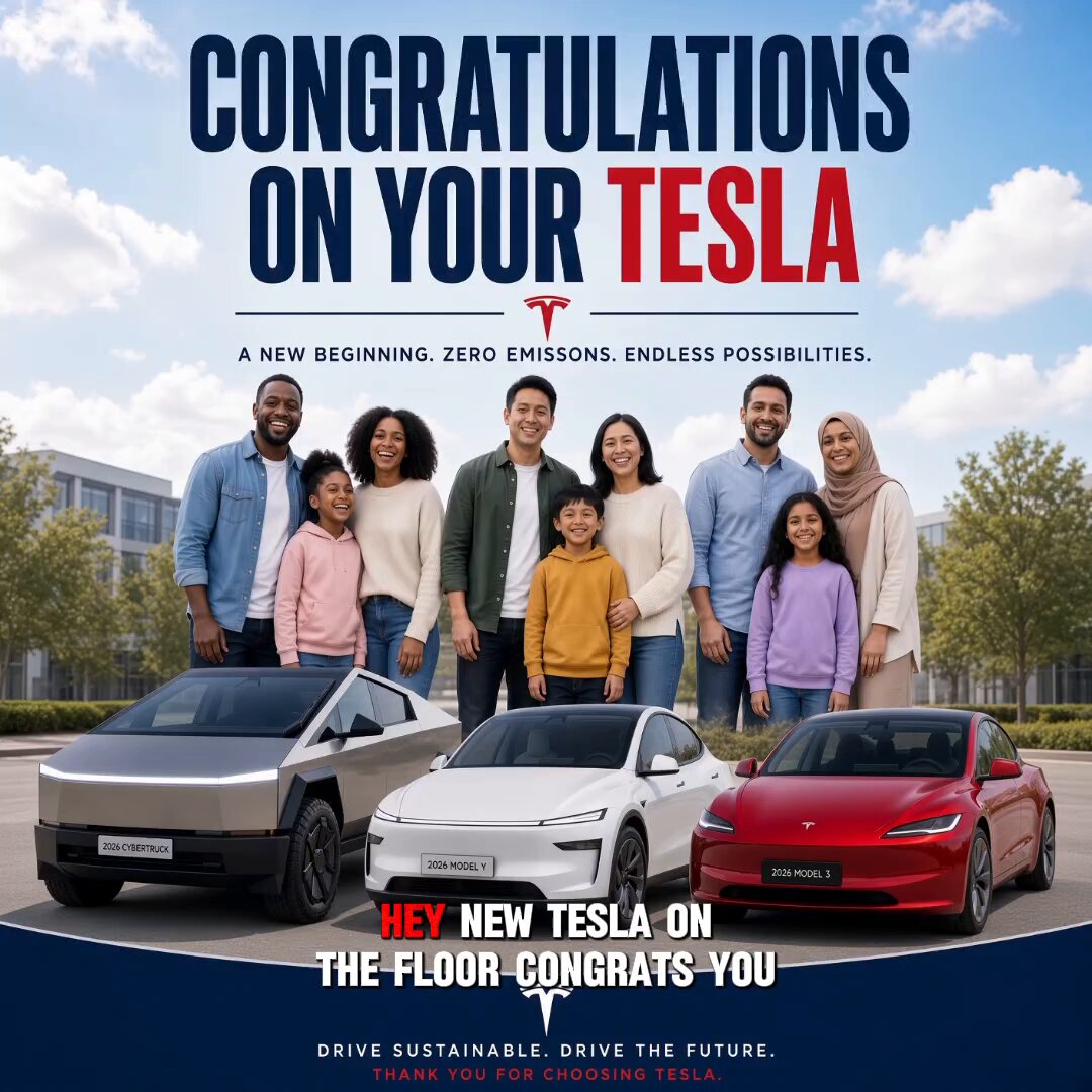 I'm seeing lots of New @Tesla owners, so I make you a welcome song. Available…
