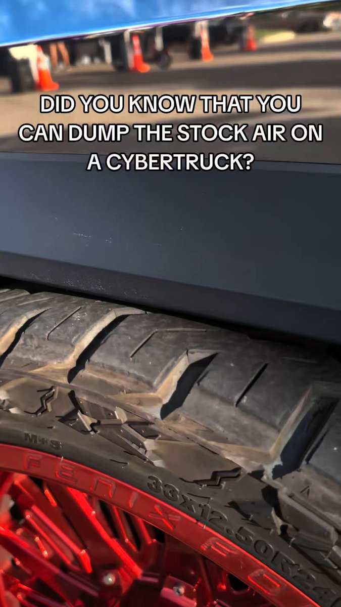Thanks to an update from the Cybertruck overlord @wmorrill3 you dump all the air bags…